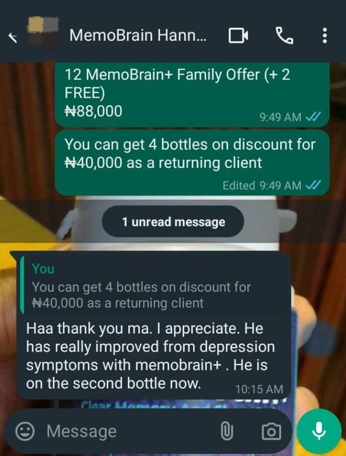 Mrs Hannah testimonial